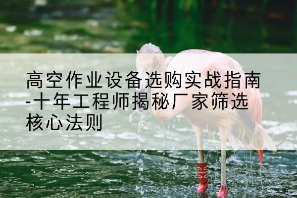罗城剪叉式升降机厂家-高空作业设备选购实战指南-十年工程师揭秘厂家筛选核心法则