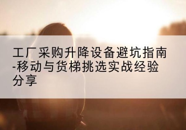 罗城移动式升降机怎么选-工厂采购升降设备避坑指南-移动与货梯挑选实战经验分享